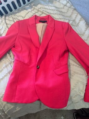 Women's H&M Hot Pink Single-Button Blazer